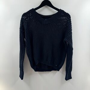 Cotton On Navy Blue Knit Sweater (Size Medium)
